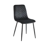Krzesło tapicerowane czarny nogi czarny K5-ZA